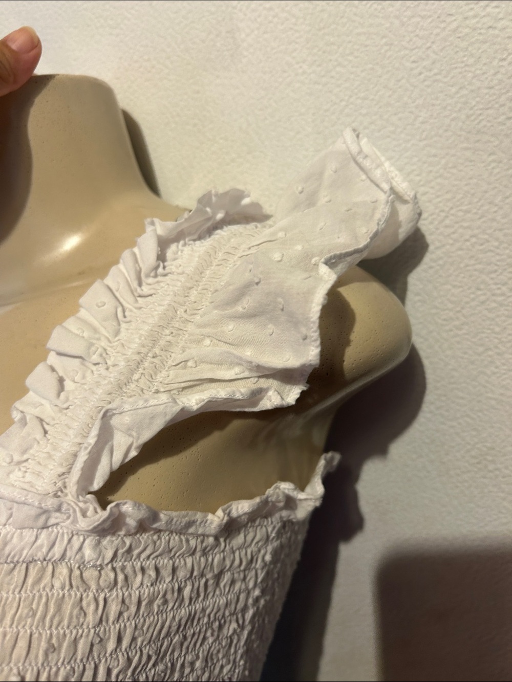 Hill House White Smocked Tiered Maxi Dress with Flutter Straps - Picture 6 of 11